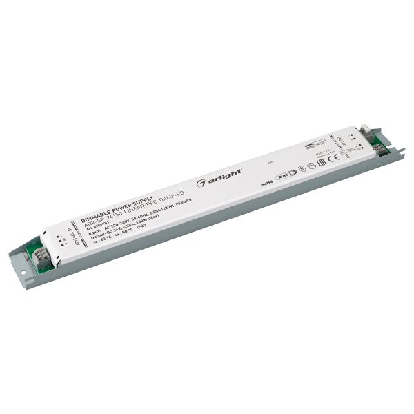 Блок питания Arlight ARV-SP-24150-Linear-PFC-Dali2-PD 24V 150W IP20 6,25A 025597(1), Серый, 025597(1) ARV-24-Long-PFC-Dali ()
Блок питания Arlight ARV-SP-24150-Linear-PFC-Dali2-PD 24V 150W IP20 6,25A 025597(1), Серый, 025597(1) ARV-24-Long-PFC-Dali ()