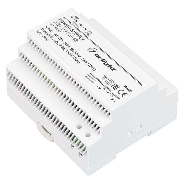 Блок питания Arlight ARV-DR100-48 48V 150W IP20 3,2A 035701, Белый, 035701 ARV-DR
Блок питания Arlight ARV-DR100-48 48V 150W IP20 3,2A 035701, Белый, 035701 ARV-DR