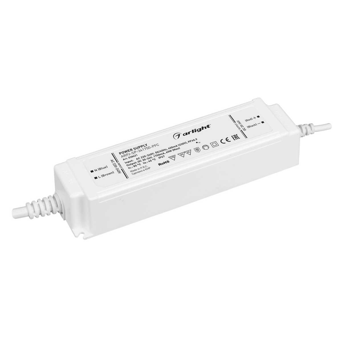 Драйвер Arlight ARPJ-SP-341750-PFC 20-34V 60W IP67 1,75A 038621, Белый, 038621 ARPJ-SP
Драйвер Arlight ARPJ-SP-341750-PFC 20-34V 60W IP67 1,75A 038621, Белый, 038621 ARPJ-SP