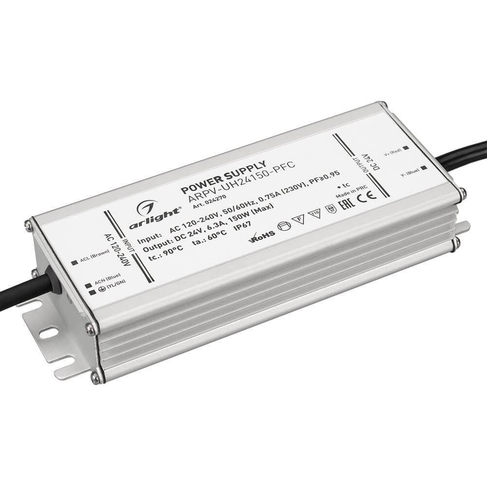 Блок питания Arlight ARPV-UH24150-PFC 24V 150W IP67 6,3A 024270, Серый, 024270 ARPV-UH
Блок питания Arlight ARPV-UH24150-PFC 24V 150W IP67 6,3A 024270, Серый, 024270 ARPV-UH
