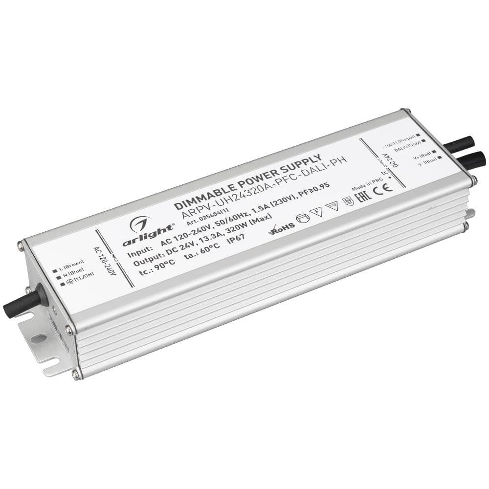 Блок питания Arlight ARPV-UH24320A-PFC-Dali-PH 24V 320W IP67 13,3A 025654(1), Серый, 025654(1) ARPV-UH-PFC-Dali-PH
Блок питания Arlight ARPV-UH24320A-PFC-Dali-PH 24V 320W IP67 13,3A 025654(1), Серый, 025654(1) ARPV-UH-PFC-Dali-PH