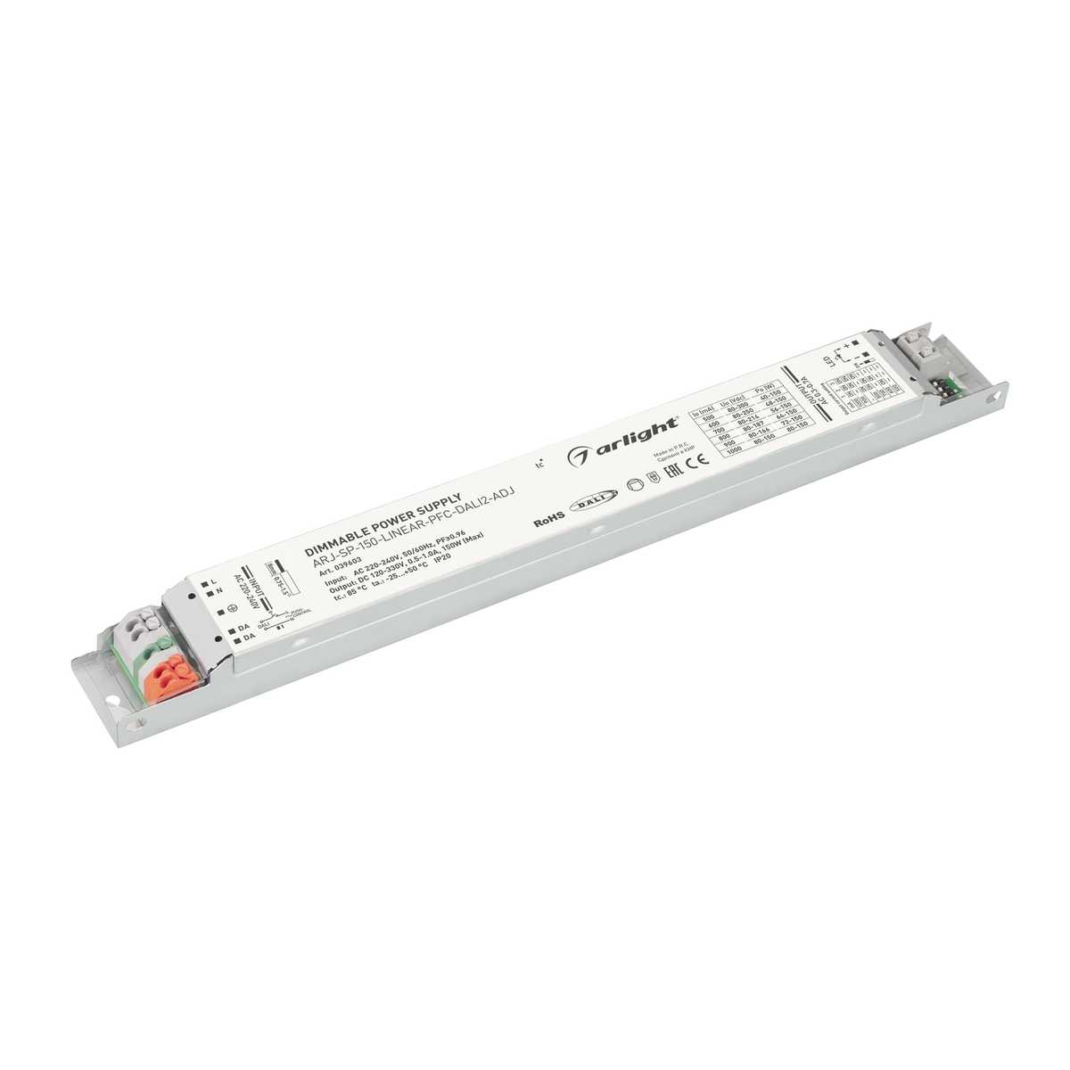 Драйвер Arlight ARJ-SP-150-Linear-PFC-Dali2-ADJ 120-330V 150W IP20 0,5-1A 039603, Серый, 039603 ARJ-SP-Linear-PFC ()
Драйвер Arlight ARJ-SP-150-Linear-PFC-Dali2-ADJ 120-330V 150W IP20 0,5-1A 039603, Серый, 039603 ARJ-SP-Linear-PFC ()