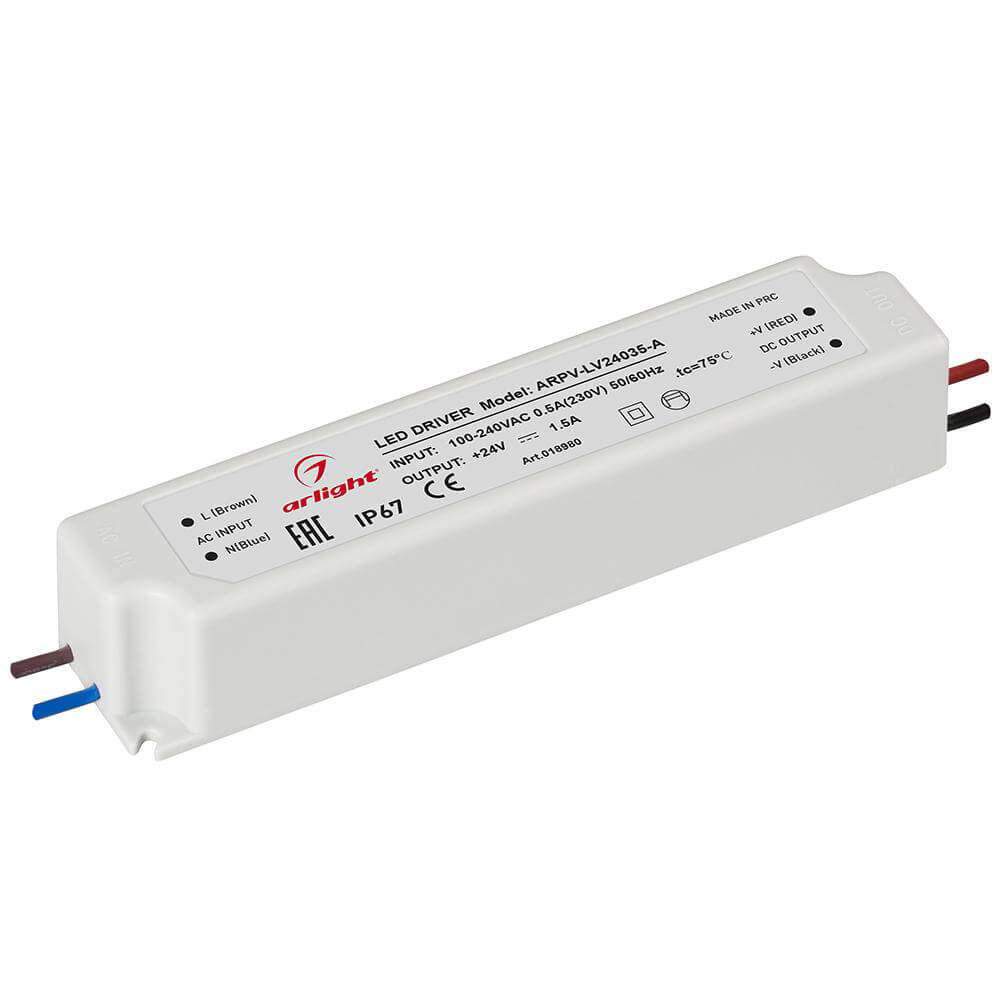 Блок питания Arlight ARPV-LV24035-A 24V 35W IP67 1,5A 018980(1), Белый, 018980(1) ARPV-LV
Блок питания Arlight ARPV-LV24035-A 24V 35W IP67 1,5A 018980(1), Белый, 018980(1) ARPV-LV