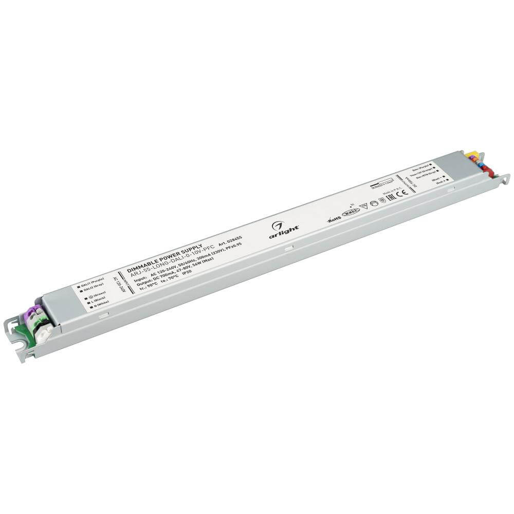 Драйвер Arlight ARJ-55-Long-Dali-0-10V-PFC 47-80V 56W IP20 0,7A 028455, Серый, 028455 ()
Драйвер Arlight ARJ-55-Long-Dali-0-10V-PFC 47-80V 56W IP20 0,7A 028455, Серый, 028455 ()