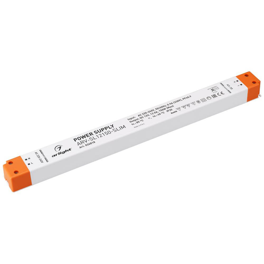 Блок питания Arlight ARV-SN12075-Slim-PFC-C 12V 150W IP20 12,5A 026818, Белый, 026818 ARV-SL-Slim
Блок питания Arlight ARV-SN12075-Slim-PFC-C 12V 150W IP20 12,5A 026818, Белый, 026818 ARV-SL-Slim