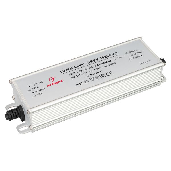 Блок питания Arlight ARPV-36250-A1 36V 250W IP67 6,95A 035967, Серый, 035967 ARPV-A1
Блок питания Arlight ARPV-36250-A1 36V 250W IP67 6,95A 035967, Серый, 035967 ARPV-A1