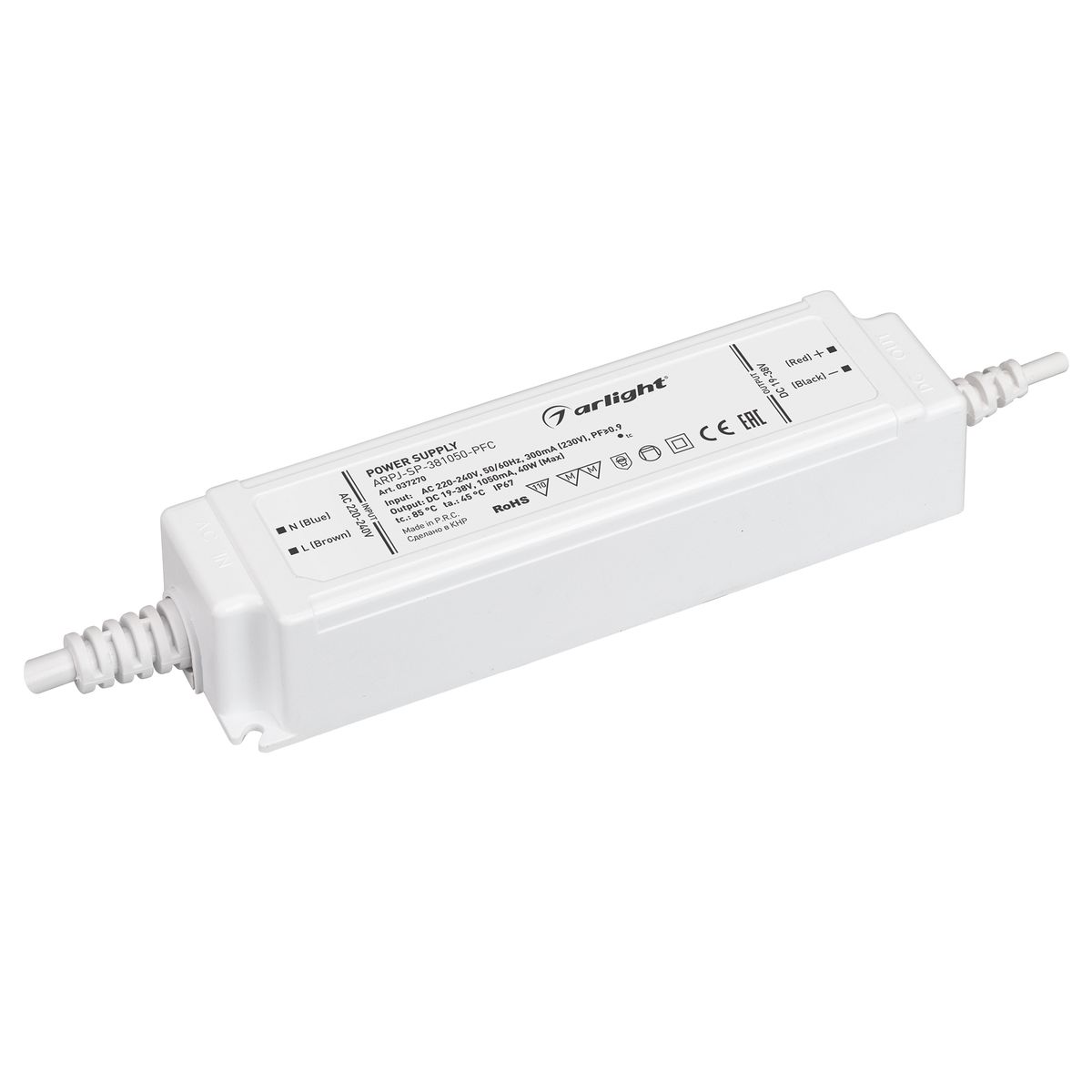 Драйвер Arlight ARPJ-SP-381050-PFC 19-38V 40W IP67 1,05A 037270, Белый, 037270 ARPJ-SP-PFC
Драйвер Arlight ARPJ-SP-381050-PFC 19-38V 40W IP67 1,05A 037270, Белый, 037270 ARPJ-SP-PFC