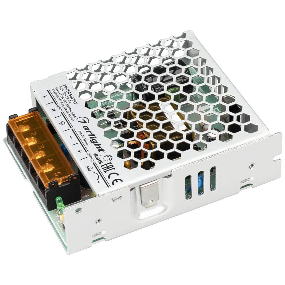 Блок питания Arlight ARS-50-12-FA 12V 50W IP20 4,2A 027324(1), Серый, 027324(1) ARS-FA
Блок питания Arlight ARS-50-12-FA 12V 50W IP20 4,2A 027324(1), Серый, 027324(1) ARS-FA