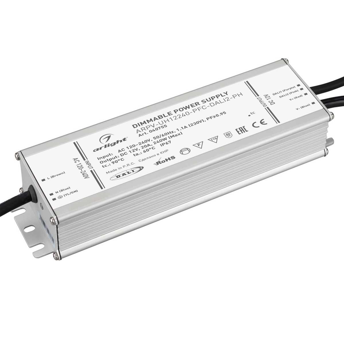 Блок питания Arlight ARPV-UH12240-PFC-Dali2-PH 12V 240W IP67 20A 040755, Серый, 040755 ARPV-UH-PFC-Dali2-PH ()
Блок питания Arlight ARPV-UH12240-PFC-Dali2-PH 12V 240W IP67 20A 040755, Серый, 040755 ARPV-UH-PFC-Dali2-PH ()