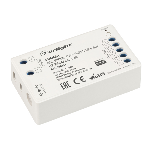 Диммер Arlight ARL-Sirius-Tuya-WiFi-RGB-Suf 036361, Белый, 036361 ARL-Sirius-Tuya-Wifi
Диммер Arlight ARL-Sirius-Tuya-WiFi-RGB-Suf 036361, Белый, 036361 ARL-Sirius-Tuya-Wifi