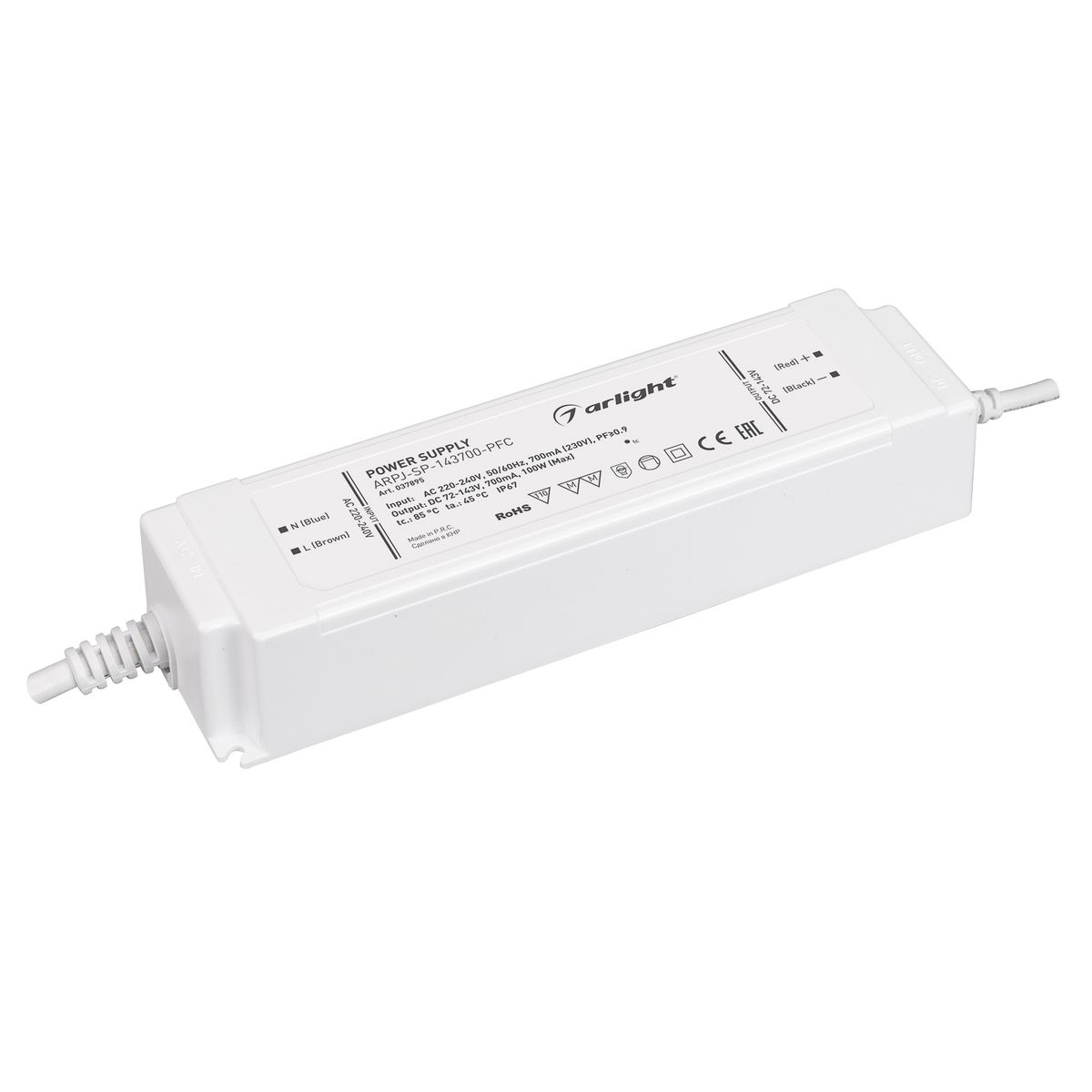 Драйвер Arlight ARPJ-SP-143700-PFC 72-143V 100W IP67 0,7A 037895, Белый, 037895 ARPJ-SP-PFC
Драйвер Arlight ARPJ-SP-143700-PFC 72-143V 100W IP67 0,7A 037895, Белый, 037895 ARPJ-SP-PFC