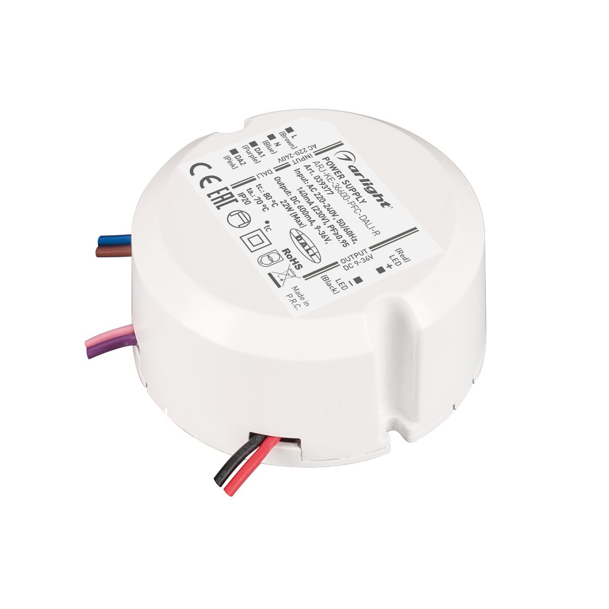 Драйвер Arlight ARJ-KE-36600-PFC-Dali-R 9-36V 22W IP20 0,6A 039377, Белый, 039377 ARJ-KE-PFC-Dali-R ()
Драйвер Arlight ARJ-KE-36600-PFC-Dali-R 9-36V 22W IP20 0,6A 039377, Белый, 039377 ARJ-KE-PFC-Dali-R ()