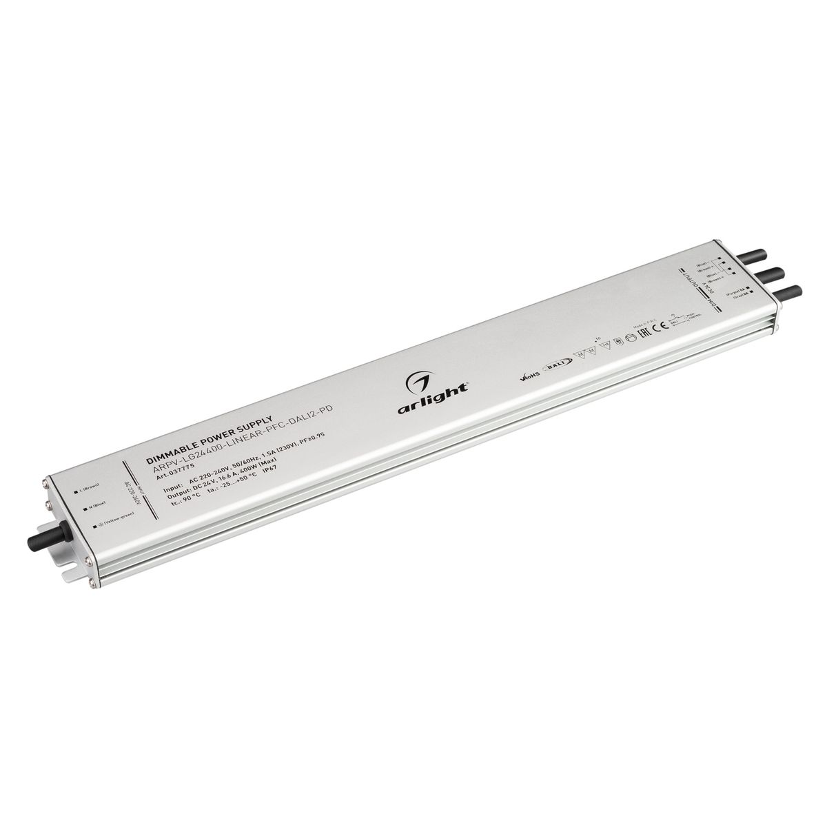 Блок питания Arlight ARPV-LG24400-Linear-PFC-Dali2-PD 24V 400W IP67 16,7A 037775, Серый, 037775 ARV-LG-Linear-PFC ()
Блок питания Arlight ARPV-LG24400-Linear-PFC-Dali2-PD 24V 400W IP67 16,7A 037775, Серый, 037775 ARV-LG-Linear-PFC ()