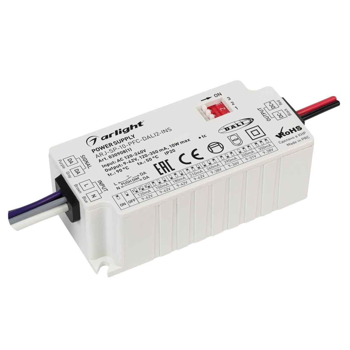 Драйвер Arlight ARJ-SP-10-PFC-Dali2-INS 9-42V 10W IP20 0,12-0,35A 030908(1), Белый, 030908(1) ARJ-SP-PFC-Dali2-INS ()
Драйвер Arlight ARJ-SP-10-PFC-Dali2-INS 9-42V 10W IP20 0,12-0,35A 030908(1), Белый, 030908(1) ARJ-SP-PFC-Dali2-INS ()