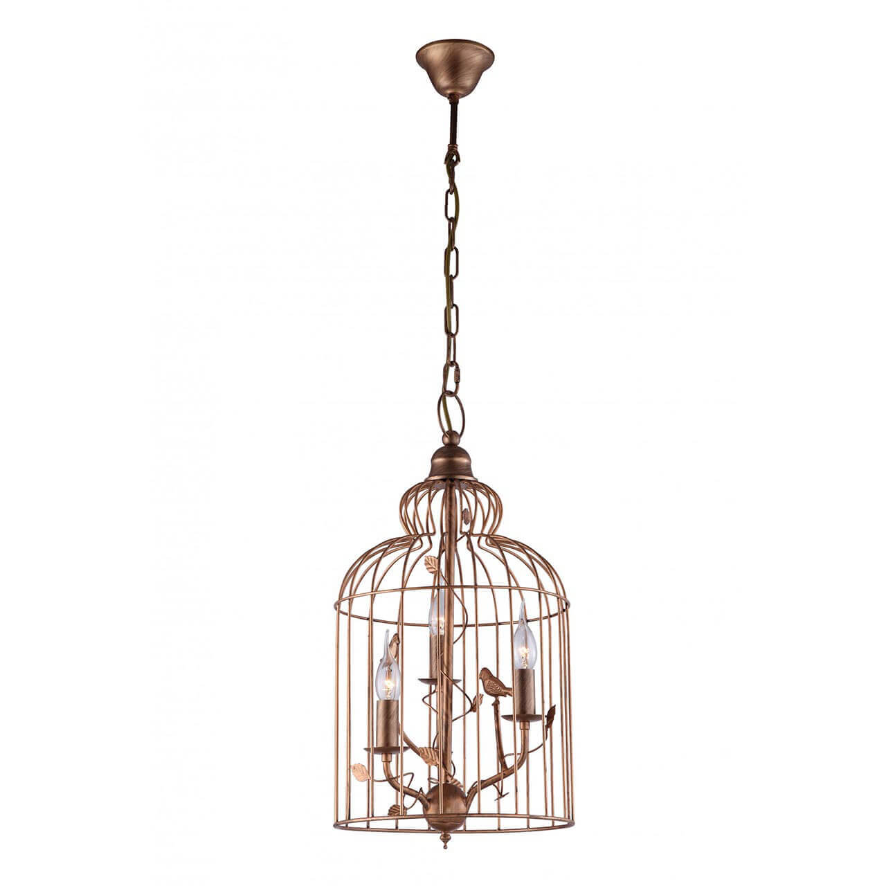 Подвесная люстра Arte Lamp Gabbia A1865SP-3BG, Медь, A1865SP-3BG Gabbia