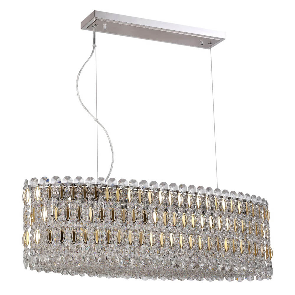 Подвесной светильник Crystal Lux Lirica SP10 L900 Chrome/Gold-Transparent, Золотой, Lirica SP10 L900 Chrome/Gold-Transparent Lirica
Подвесной светильник Crystal Lux Lirica SP10 L900 Chrome/Gold-Transparent, Золотой, Lirica SP10 L900 Chrome/Gold-Transparent Lirica