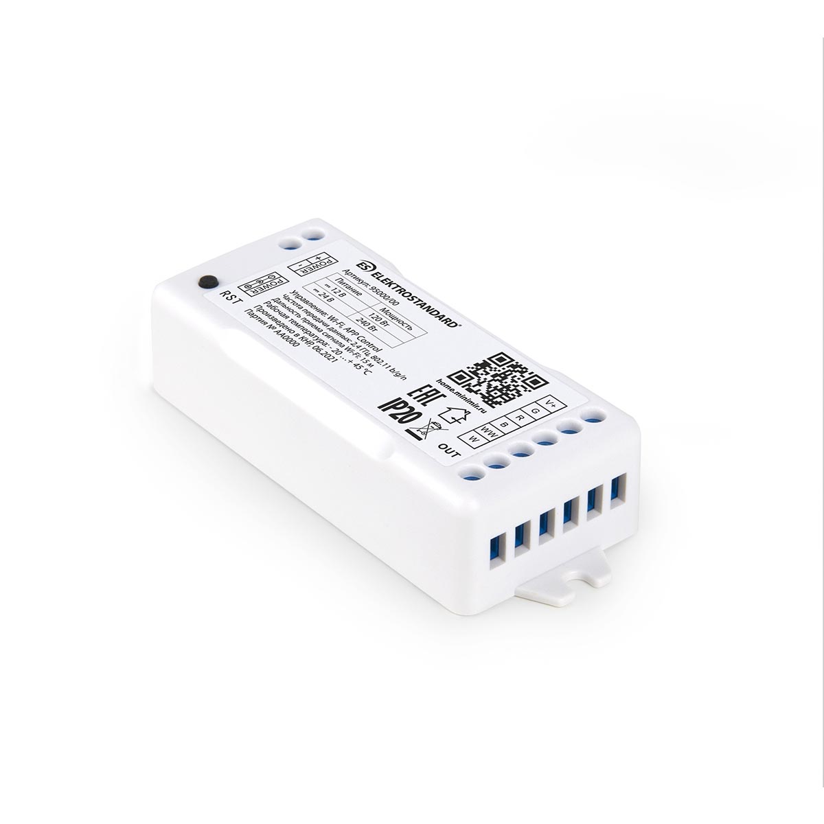 Контроллер для светодиодных лент RGBWW Elektrostandard 95000/00 a055252, Белый, 4690389172809
Контроллер для светодиодных лент RGBWW Elektrostandard 95000/00 a055252, Белый, 4690389172809