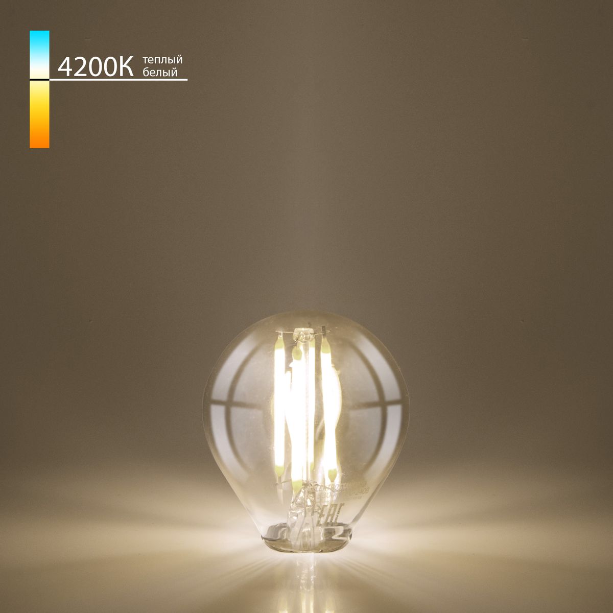 Лампа светодиодная филаментная Elektrostandard E27 6W 4200K прозрачная a055352, Прозрачный, 4690389173295 Mini Classic F ()
Лампа светодиодная филаментная Elektrostandard E27 6W 4200K прозрачная a055352, Прозрачный, 4690389173295 Mini Classic F ()