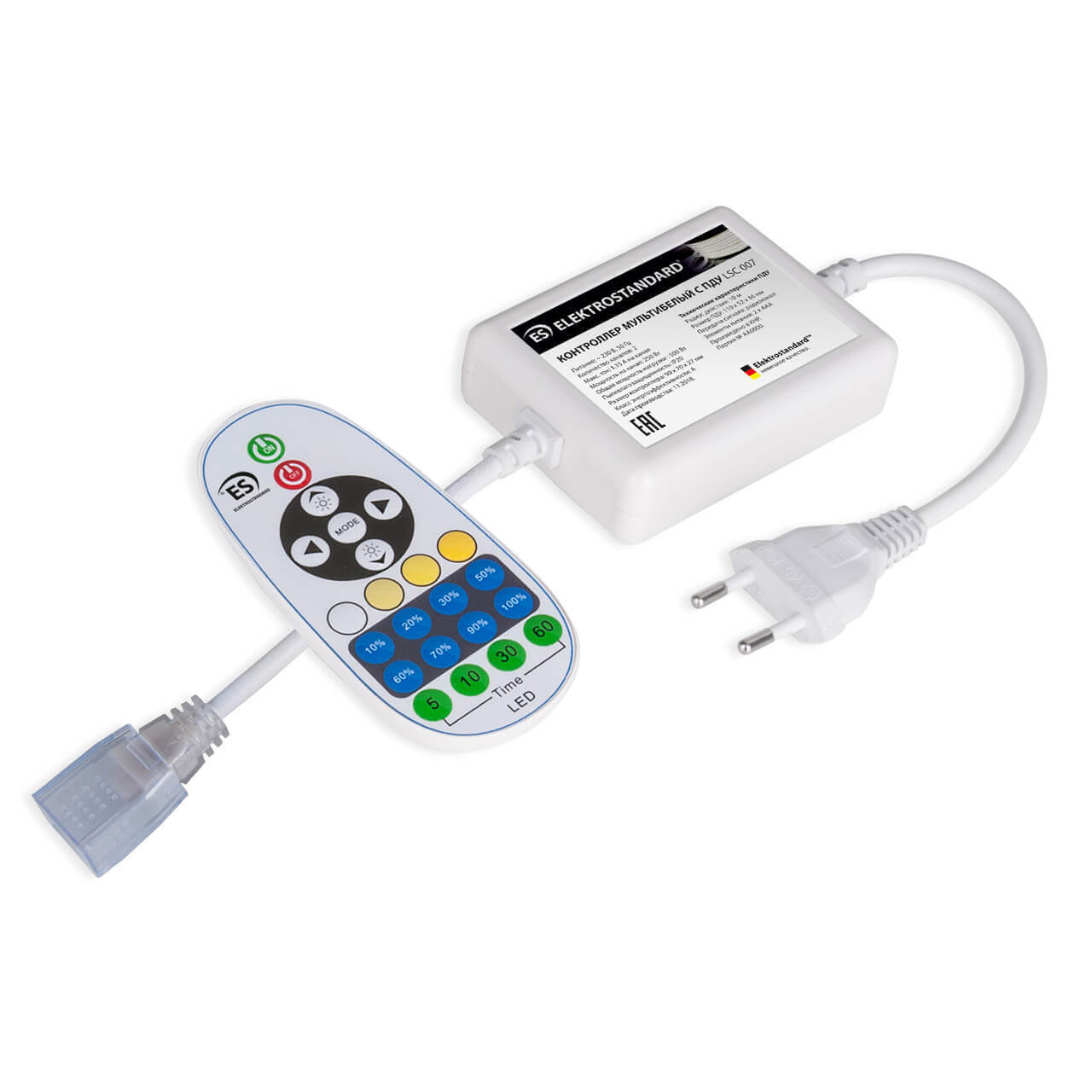 Контроллер для светодиодной ленты Elektrostandard 220V 500W IP20 LSC 007 a041348, Белый, 4690389128165
Контроллер для светодиодной ленты Elektrostandard 220V 500W IP20 LSC 007 a041348, Белый, 4690389128165