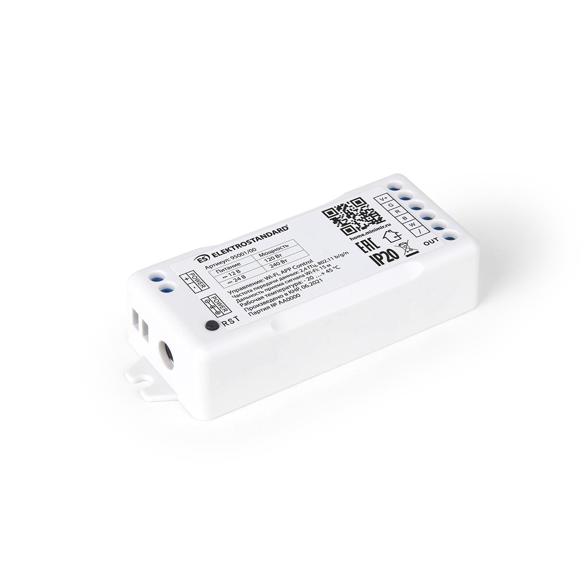 Контроллер для светодиодных лент RGBW Elektrostandard 95001/00 a055253, Белый, 4690389172816
Контроллер для светодиодных лент RGBW Elektrostandard 95001/00 a055253, Белый, 4690389172816