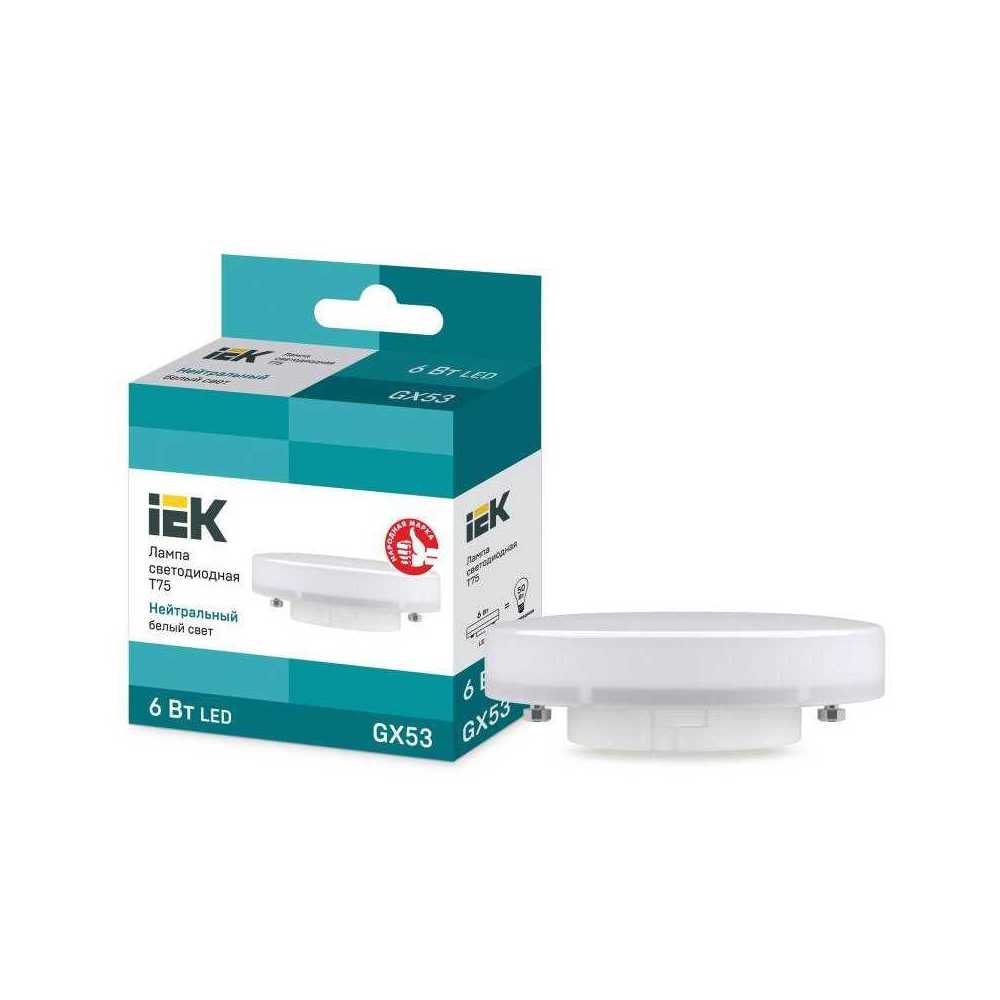 Лампа светодиодная IEK GX53 6W 4000K матовая LLE-T80-6-230-40-GX53, Матовый, LLE-T80-6-230-40-GX53 Lighting Eco LLE-T80
Лампа светодиодная IEK GX53 6W 4000K матовая LLE-T80-6-230-40-GX53, Матовый, LLE-T80-6-230-40-GX53 Lighting Eco LLE-T80