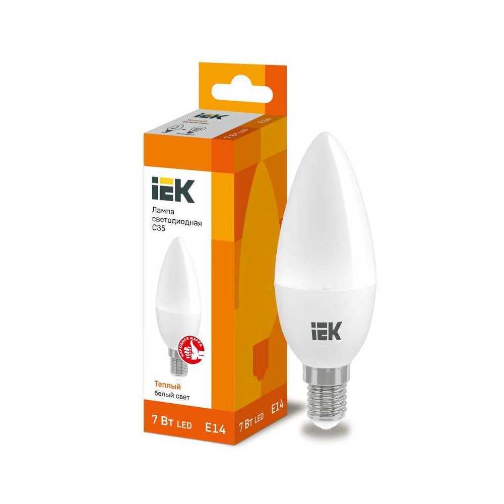 Лампа светодиодная IEK E14 7W 3000K матовая LLE-C35-7-230-30-E14, Матовый, LLE-C35-7-230-30-E14 Lighting Eco LLE-C35
Лампа светодиодная IEK E14 7W 3000K матовая LLE-C35-7-230-30-E14, Матовый, LLE-C35-7-230-30-E14 Lighting Eco LLE-C35