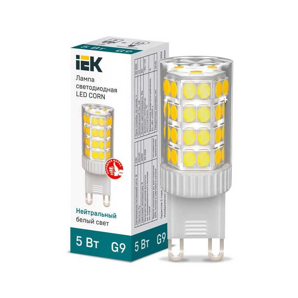 Лампа светодиодная IEK G9 5W 4000K прозрачная LLE-CORN-5-230-40-G9, Прозрачный, LLE-CORN-5-230-40-G9 Lighting LLE-CORN
Лампа светодиодная IEK G9 5W 4000K прозрачная LLE-CORN-5-230-40-G9, Прозрачный, LLE-CORN-5-230-40-G9 Lighting LLE-CORN
