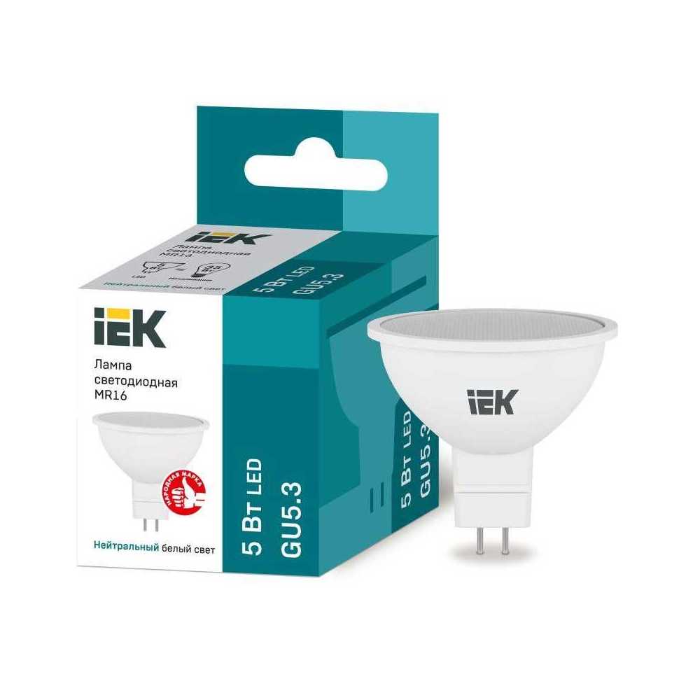 Лампа светодиодная IEK GU5.3 5W 4000K матовая LLE-MR16-5-230-40-GU5, Матовый, LLE-MR16-5-230-40-GU5 Lighting Eco LLE-MR16
Лампа светодиодная IEK GU5.3 5W 4000K матовая LLE-MR16-5-230-40-GU5, Матовый, LLE-MR16-5-230-40-GU5 Lighting Eco LLE-MR16