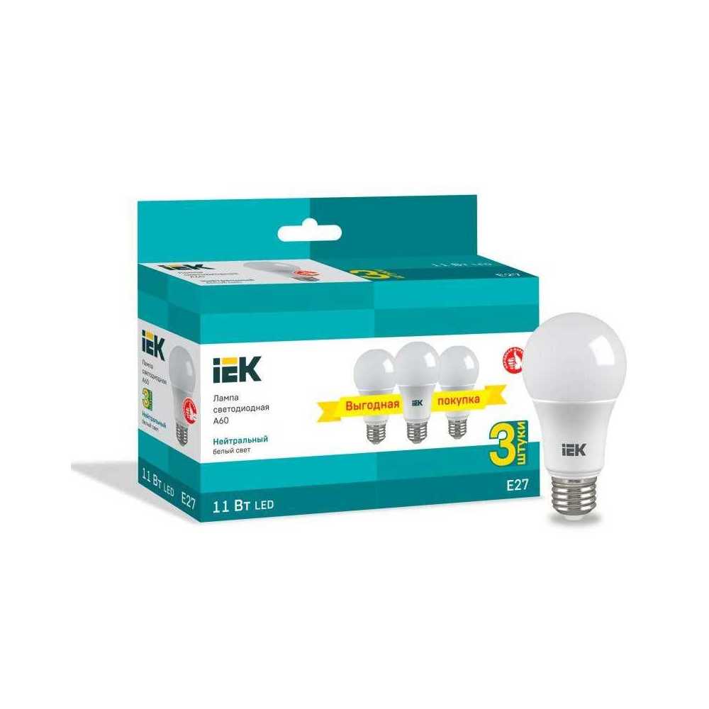Лампа светодиодная IEK E27 11W 4000K матовая LLE-A60-11-230-40-E27-3, Матовый, LLE-A60-11-230-40-E27-3 Lighting LLE-A
Лампа светодиодная IEK E27 11W 4000K матовая LLE-A60-11-230-40-E27-3, Матовый, LLE-A60-11-230-40-E27-3 Lighting LLE-A