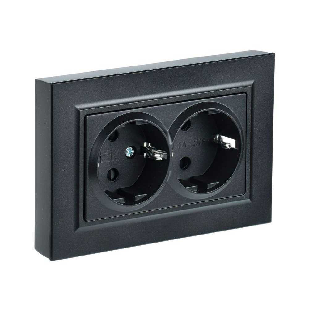Розетка двойная 2P+PE IEK Brite со шторками черная BR-R24-16-K02-F, Черный, BR-R24-16-K02-F Brite черная
Розетка двойная 2P+PE IEK Brite со шторками черная BR-R24-16-K02-F, Черный, BR-R24-16-K02-F Brite черная