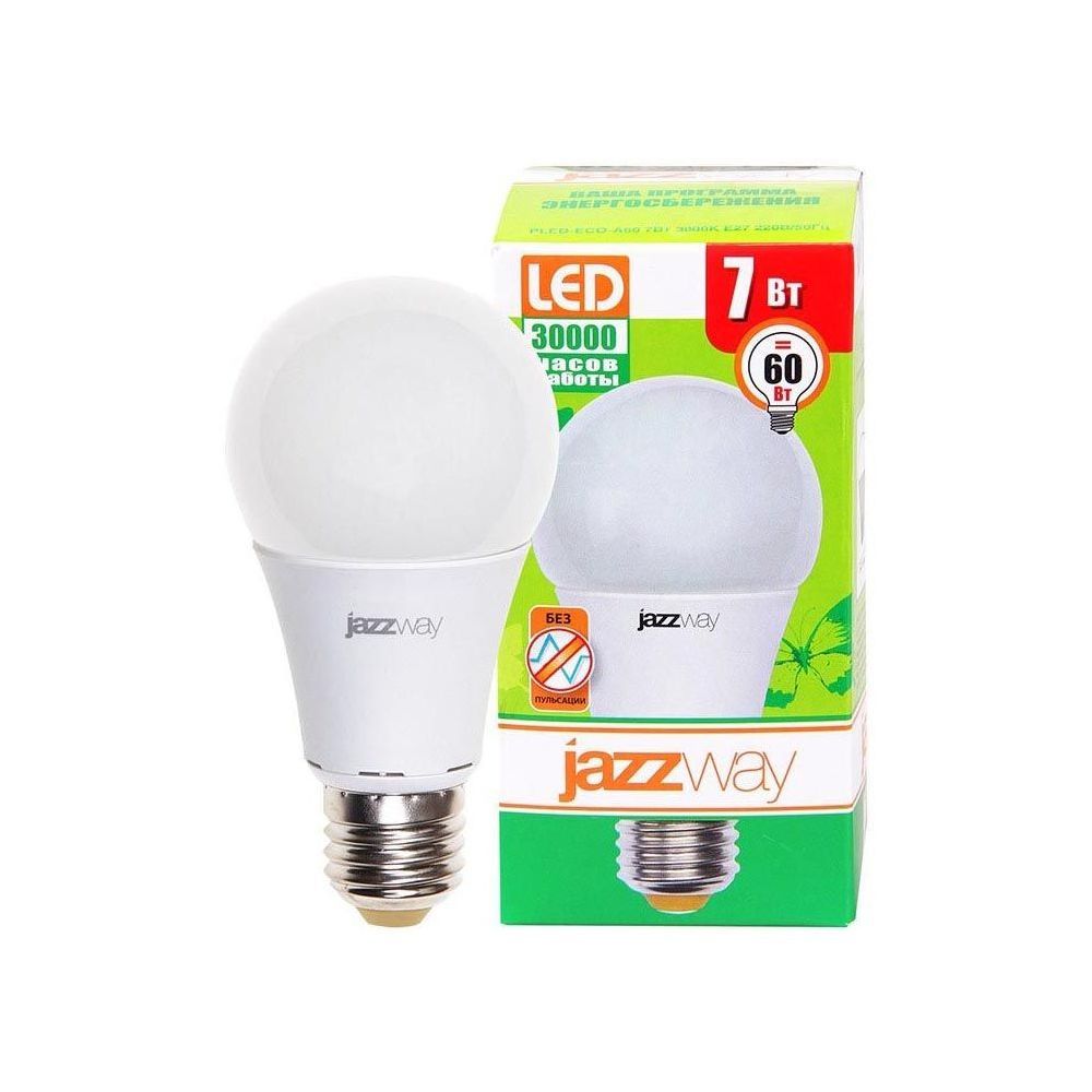 Лампа светодиодная Jazzway E27 7W 3000K матовая 1033178, Матовый, 1033178 PLED-ECO-A60
Лампа светодиодная Jazzway E27 7W 3000K матовая 1033178, Матовый, 1033178 PLED-ECO-A60