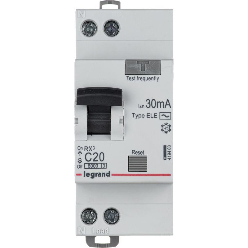Выключатель автоматический дифференциального тока Legrand RX3 2П 20А 6кА AC 419400, Белый, 419400 RX3
Выключатель автоматический дифференциального тока Legrand RX3 2П 20А 6кА AC 419400, Белый, 419400 RX3