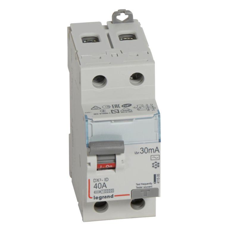 Выключатель дифференциального тока Legrand DX3 2П 40А 30мА AC 411505, Белый, 411505 DX3
Выключатель дифференциального тока Legrand DX3 2П 40А 30мА AC 411505, Белый, 411505 DX3