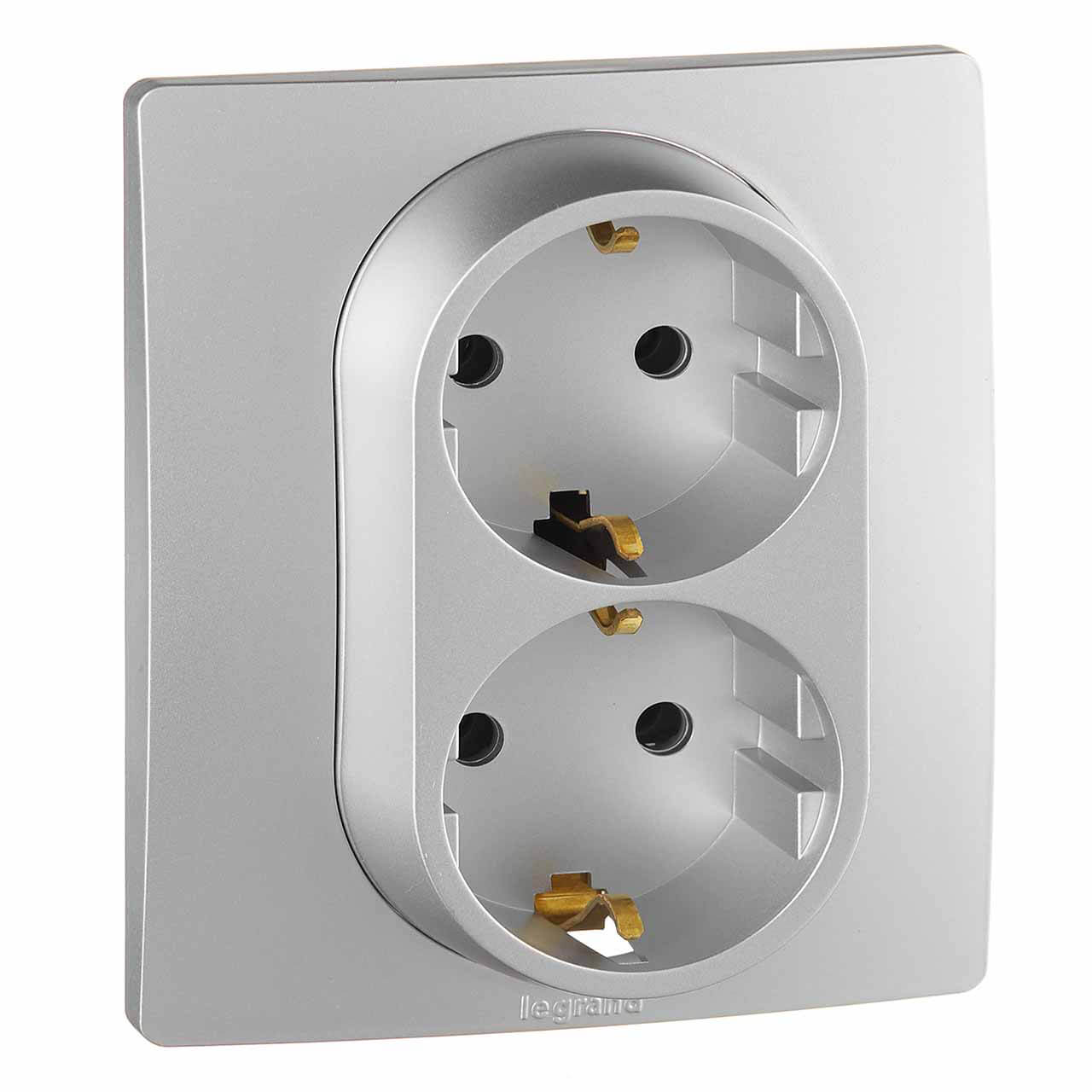 Розетка 2X2К+З Legrand Etika 16A 250V с/з винтовой зажим немецкий стандарт алюминий 672423, Серый, 672423 Etika
Розетка 2X2К+З Legrand Etika 16A 250V с/з винтовой зажим немецкий стандарт алюминий 672423, Серый, 672423 Etika