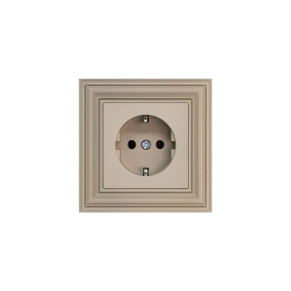 Розетка 2P Liregus Retro со шторками кремовый омбре 29-125, 29-125 Retro кремовый омбре () 
Розетка 2P Liregus Retro со шторками кремовый омбре 29-125, 29-125 Retro кремовый омбре ()