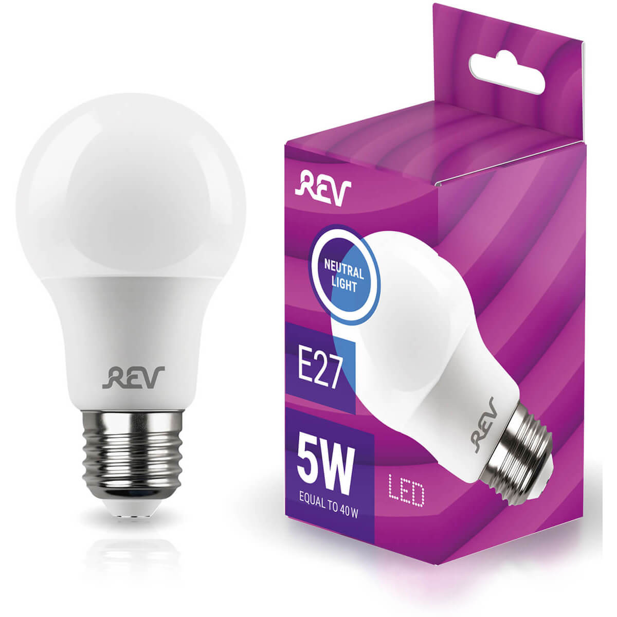 Лампа светодиодная REV A55-60 E27 5W 4000K нейтральный белый свет груша 32345 7, 32345 7
Лампа светодиодная REV A55-60 E27 5W 4000K нейтральный белый свет груша 32345 7, 32345 7