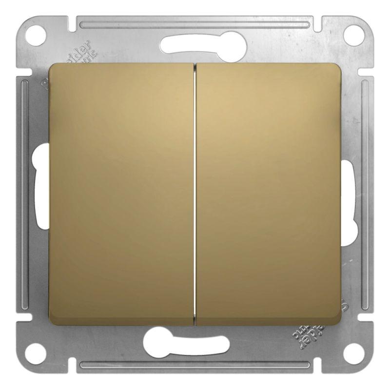 Переключатель двухклавишный проходной Schneider Electric Glossa 10A 250V титан GSL000465, Титановый, GSL000465 Glossa
Переключатель двухклавишный проходной Schneider Electric Glossa 10A 250V титан GSL000465, Титановый, GSL000465 Glossa