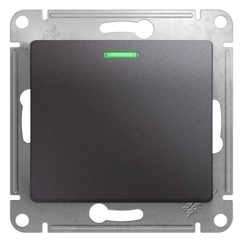 Выключатель одноклавишный Schneider Electric Glossa 10A 250V с подсветкой графит GSL001313, GSL001313 Glossa
Выключатель одноклавишный Schneider Electric Glossa 10A 250V с подсветкой графит GSL001313, GSL001313 Glossa