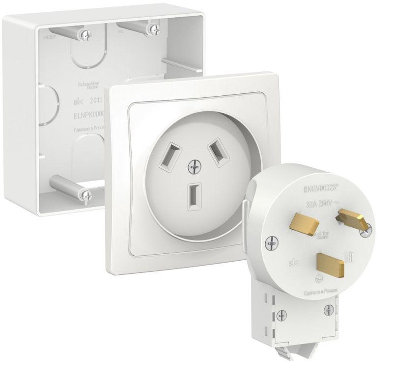 Комплект силовой 2К+З Schneider Electric Blanca 32A 250V белый BLNSK003231, BLNSK003231 Blanca
Комплект силовой 2К+З Schneider Electric Blanca 32A 250V белый BLNSK003231, BLNSK003231 Blanca