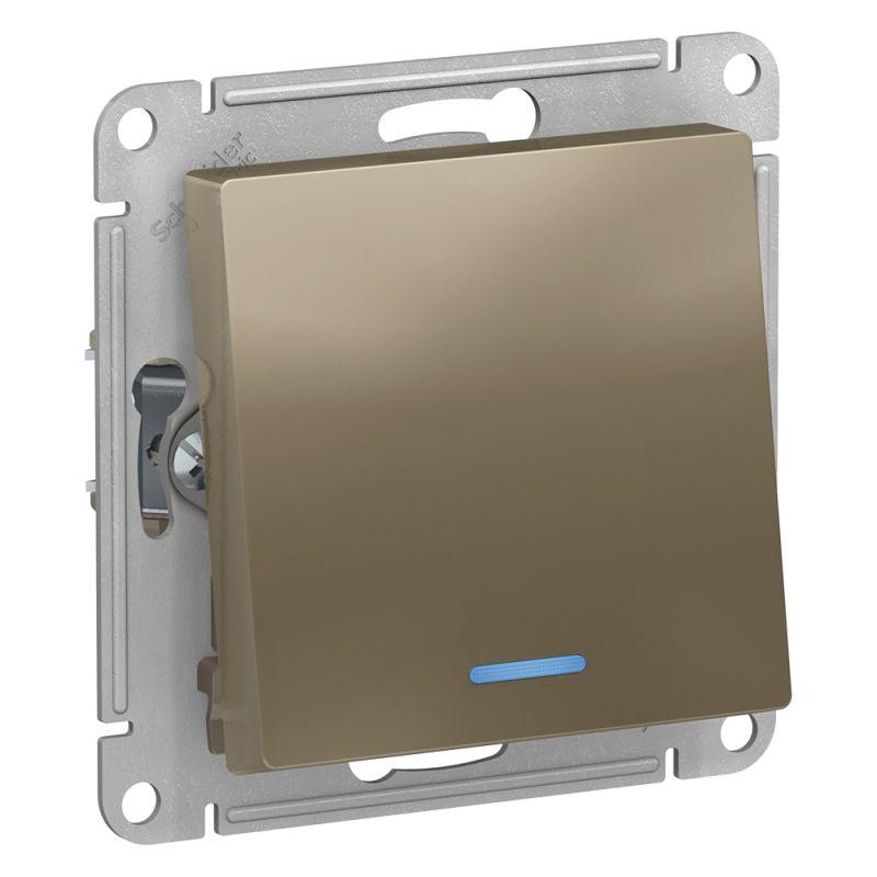 Переключатель одноклавишный проходной Schneider Electric AtlasDesign 10A 250V с подсветкой шампань ATN000563, ATN000563 AtlasDesign
Переключатель одноклавишный проходной Schneider Electric AtlasDesign 10A 250V с подсветкой шампань ATN000563, ATN000563 AtlasDesign