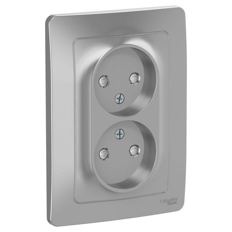 Розетка двойная 2К Schneider Electric Blanca 16A 250V со шторками алюминий BLNRS000123, BLNRS000123 Blanca
Розетка двойная 2К Schneider Electric Blanca 16A 250V со шторками алюминий BLNRS000123, BLNRS000123 Blanca