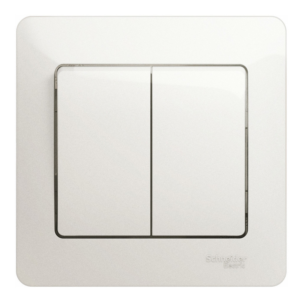 Выключатель двухклавишный Schneider Electric Glossa 10A 250V перламутр GSL000652, Перламутровый, GSL000652 Glossa
Выключатель двухклавишный Schneider Electric Glossa 10A 250V перламутр GSL000652, Перламутровый, GSL000652 Glossa