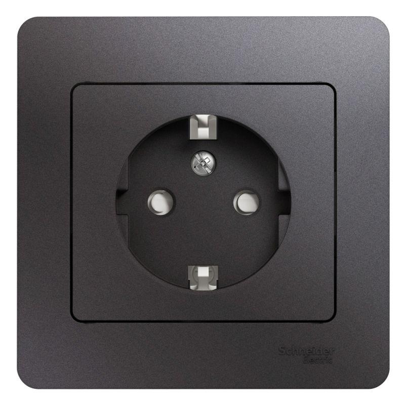 Розетка 2К+З Schneider Electric Glossa 16A 250V со шторками графит GSL001344, GSL001344 Glossa
Розетка 2К+З Schneider Electric Glossa 16A 250V со шторками графит GSL001344, GSL001344 Glossa