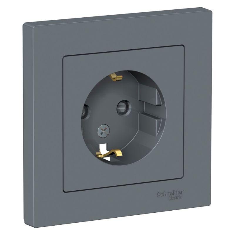Розетка 2К+З Schneider Electric AtlasDesign 16A 250V со шторками грифель ATN000744, Темно-серый, ATN000744 AtlasDesign
Розетка 2К+З Schneider Electric AtlasDesign 16A 250V со шторками грифель ATN000744, Темно-серый, ATN000744 AtlasDesign