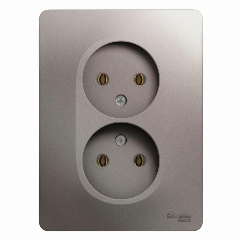 Розетка двойная 2К Schneider Electric Glossa 16A 250V платина GSL001220, Серебро, GSL001220 Glossa
Розетка двойная 2К Schneider Electric Glossa 16A 250V платина GSL001220, Серебро, GSL001220 Glossa