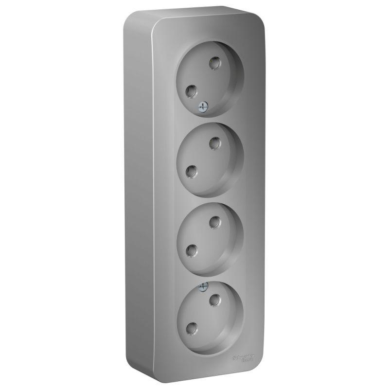 Розетка четырехместная 2К Schneider Electric Blanca 16A 250V алюминий BLNRA000413, BLNRA000413 Blanca
Розетка четырехместная 2К Schneider Electric Blanca 16A 250V алюминий BLNRA000413, BLNRA000413 Blanca