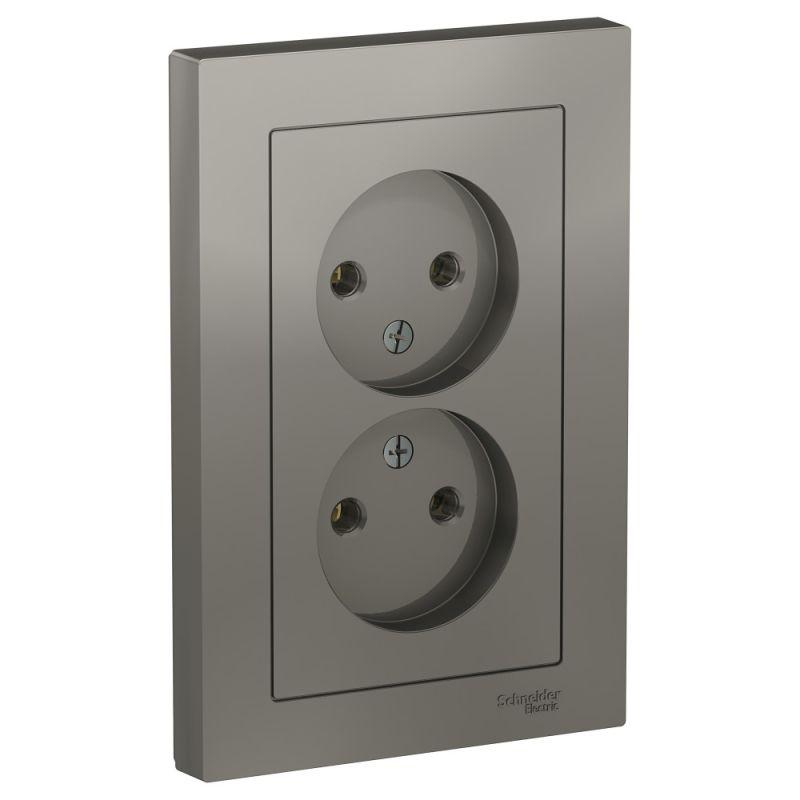 Розетка двойная 2К Schneider Electric AtlasDesign 16A 250V сталь ATN000920, ATN000920 AtlasDesign
Розетка двойная 2К Schneider Electric AtlasDesign 16A 250V сталь ATN000920, ATN000920 AtlasDesign