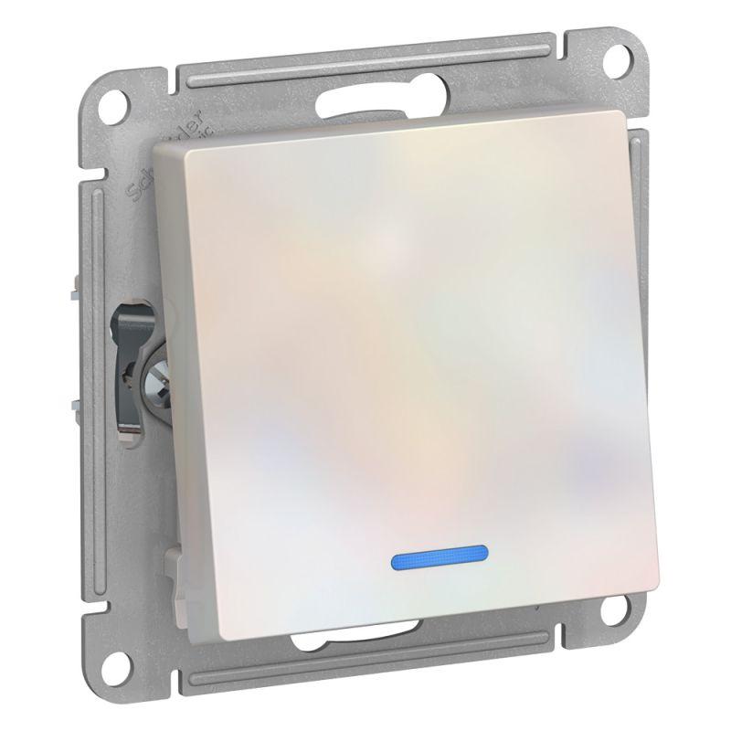 Переключатель одноклавишный проходной Schneider Electric AtlasDesign 10A 250V с подсветкой жемчужный ATN000463, Белый жемчуг, ATN000463 AtlasDesign
Переключатель одноклавишный проходной Schneider Electric AtlasDesign 10A 250V с подсветкой жемчужный ATN000463, Белый жемчуг, ATN000463 AtlasDesign