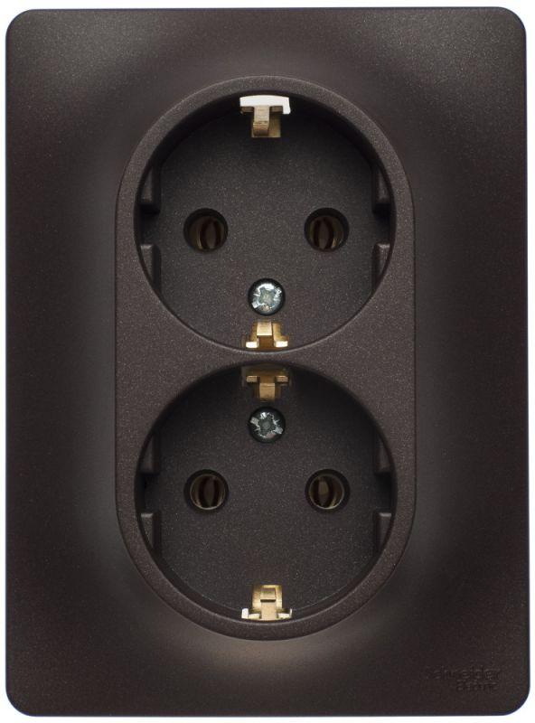 Розетка двойная 2К+З Schneider Electric Glossa 16A 250V шоколад GSL000824, Коричневый, GSL000824 Glossa
Розетка двойная 2К+З Schneider Electric Glossa 16A 250V шоколад GSL000824, Коричневый, GSL000824 Glossa