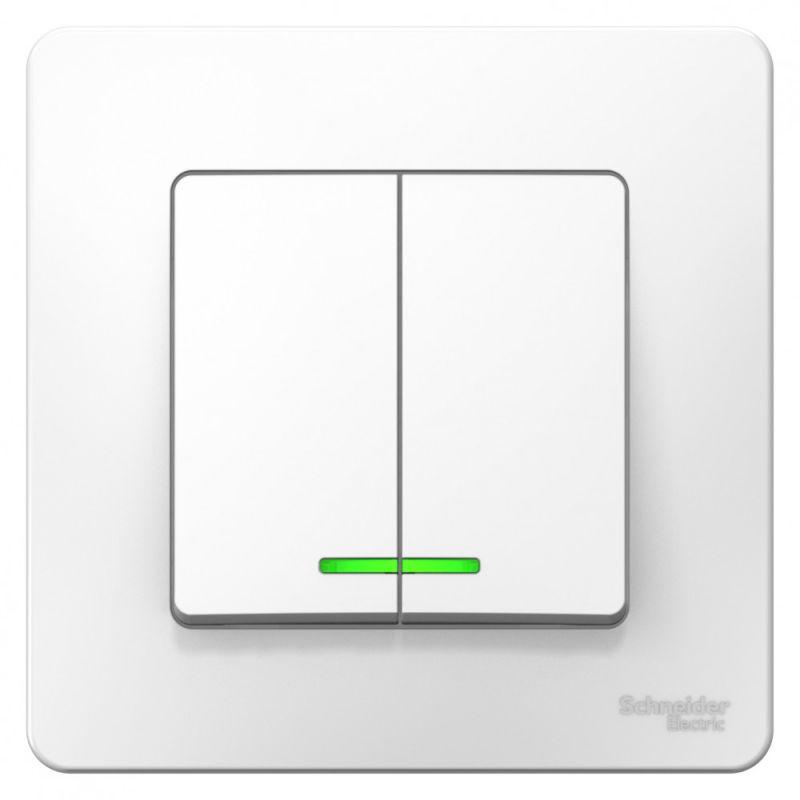 Выключатель двухклавишный Schneider Electric Blanca 10A 250V с подсветкой белый BLNVS010511, BLNVS010511 Blanca
Выключатель двухклавишный Schneider Electric Blanca 10A 250V с подсветкой белый BLNVS010511, BLNVS010511 Blanca